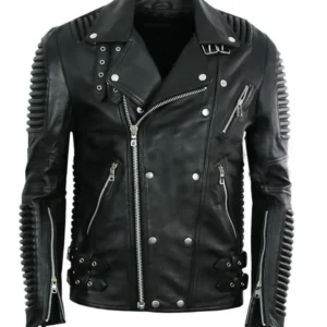 Men’s Godspeed Motorcycle Padded Leather Jacket