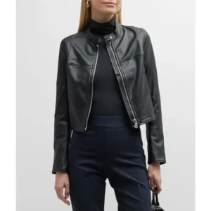 Women’s Like Leather Moto Jacket